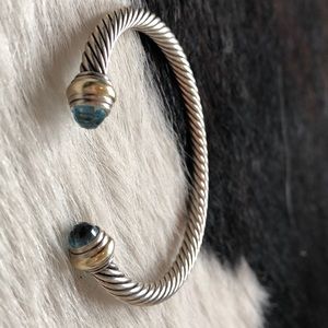 David Yurman Classic Cable Topaz Bracelet
